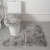 3PCS/set Solid Color Home Carpets Toilet Lid Cover Rugs Kit Non-slip Foot Mat for Bathroom Floor Bath Rug Foot Mat