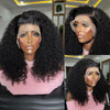 13x4 Bob Wigs Jerry Curly Short Pixie Cut Water Wave Wigs Human Hair Natural Black Brazilian Deep Curly Wigs For Black Woman