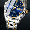 POEDAGAR Top Brand Luxury Man Wristwatch Waterproof Luminous Date Week Men Watches Stainless Steel Quartz Men's Watch Male reloj