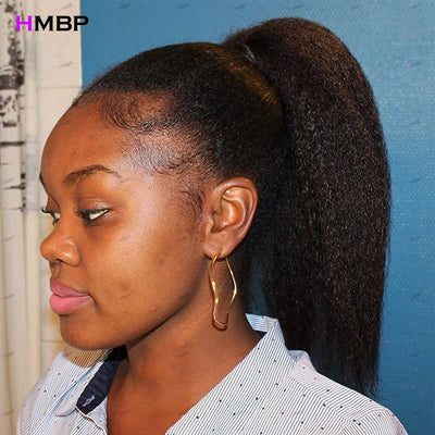 500 Density Kinky Straight 13×6/360 HD Glueless Lace Frontal Wig Human Hair Ready To Go Preplucked Hair 30 32 Inches For Women