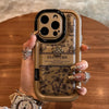 High end style hand drawn black camellia logo phone case iPhone 15 new 14plus silicone anti drop 12 fashion 13 promax beautiful