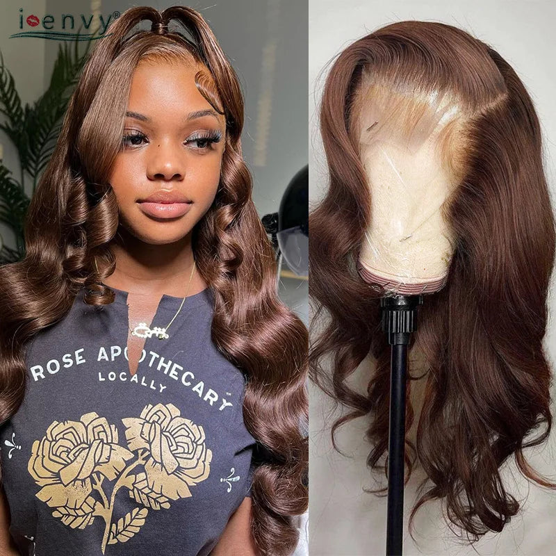 13X6 Ginger Blonde Lace Front Human Hair Wigs Red Burgundy 13x4 Body Wave Transparent HD Lace Frontal Wig Brown Lace Front Wig