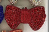 Newest Rhinestone Green/Black Clutch Purse Bow Luxury Diamond Women Red Evening Clutches Bags Wedding Bridal Bag Stones Handbags