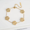 Color jewelry clover stainless steel new plant five-leaf flower bracelet hot jewelry jewelry gifts for women