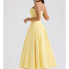 Mingmingxi Summer Strapless Bodycon Dresses Women 2024 New Arrivals Elegant Formal Occasion Dress Yellow Guest Party Dresses
