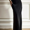 Wolfeel Casual Satin Women'S Skirt Spring Summer Fashion Loose High Waist Maxi Skirts Elegant Simple Slik Fishtail Skirt