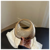 New Gold Silver Fashion Acrylic Moon Women's Handbags Luxury Ladies Clutch Bags Dinner Bag with chain 2024