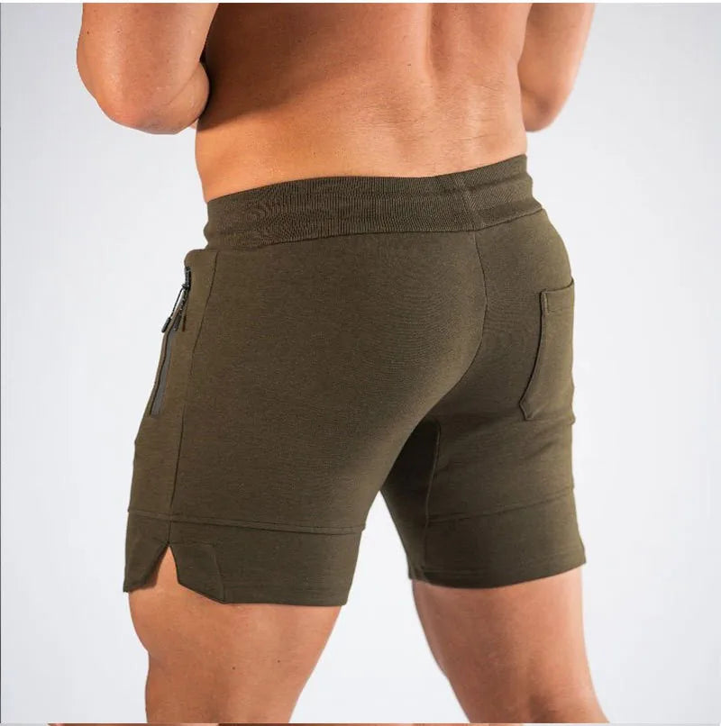 2024 new Sports Shorts Men Beaching Shorts Zip pocket Trousers Bodybuilding Sweatpants Fitness Jogger Running Gyms Men Shorts