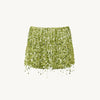 Sexy Sequins Tassel Skirt Sets Women Sling Crop Tops Hip Package A-line Short Skirts 2025 Summer Chic Beach Party Outfits Lady