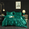 Luxury 100% Silk Bedding Set with Duvet Cover Set Double King Queen Size Bedding Cover Kit 4pcs Bed Cover Bed Linen Sets