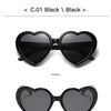New Love Heart Shaped Polarized Sunglasses Women Fashion Cute Retro Vintage Gradient Sun Glasses UV400 Protection Unisex Eyewear