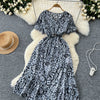 Summer Pleated Women Buttons Dresses Casual Beach Holiday Short Sleeve V Neck Woman Midi Dress Bohemian Mujer Vestidos