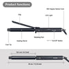 Professional Rotating Curling Iron Hair Curling Roller Nano Titanium Black Hair Curler With 230 Degree