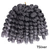 Synthetic Ombre Braiding Hair Jumpy Wand Curl Crochet Braids Hair Extension for Black Women Jamaican Bounce Curly Hair For Women