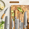 XINZUO Kitchen Knife 6 Set Knife Set 73 Layers Damascus Steel High-end Cooking Tools High Hardness Kitchen Knife Comfort Handle