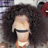 500 Density 13×6/360 HD Lace Front Wig Afro Kinky Curly Glueless Lace Front Wig Human Hair Ready To Go Preplucked Hair For Women