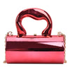 Women Mini Evening Bag Metal Handles Wallet Shoulder Bag Solid Color Clutch Bag Large Capacity Everyday Shoulder Bag Daily Bag