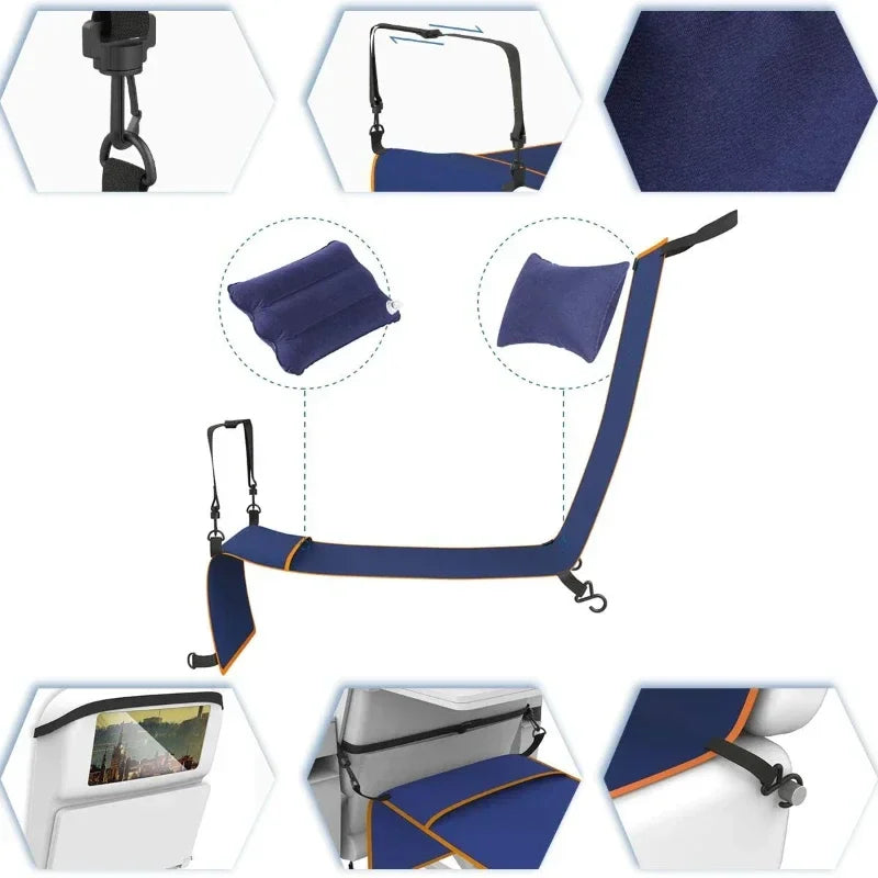 Car Travel Bed Childen And Adults All Can Use Sit On A Long Distance Plane To Sleep Foot Bike Baby Travel Hammock Accessories