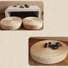 Hot 40cm*40cm Handmade Woven Natural Straw Round Pouf Tatami Cushion Floor Japanese Style Cushion Home Textile