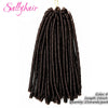 Sallyhair Synthetic Faux Locs 14inch 70g/pack Crochet Braiding Hair Extensions Afro Hairstyles Soft Dreadlock Crochet Braids