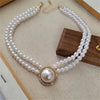 Luxury Vintage Three-layer Pearl Collar Choker, 2024 New In Trend Jewelry Fashion Woman's Choker Necklace on the Neck Party Gift