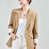 HIGH QUALITY Fashion 2020 Design Blazer Jacket Women's Green Black Blue Solid Tops For Office Lady Wear Size S-4XL