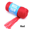 4 Pack Brazilian Wool Hair Synthetic Crochet Hair Extensions for Women African Hair Yarn for Braiding Senegalese Twist Fake Hair