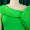 Elegant Dresses for Women One Shoulder Sleeveless Ruffles Mermaid Floor Length Luxury Birthday Party Dinner Vestidos Mujer Dress