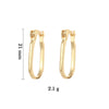 CRMYA Gold Silver Filled 16mm 14mm 12mm Flower Higgle Earring CZ Zircon Hoop Earrings For Women Girls Jewelry Wholesale