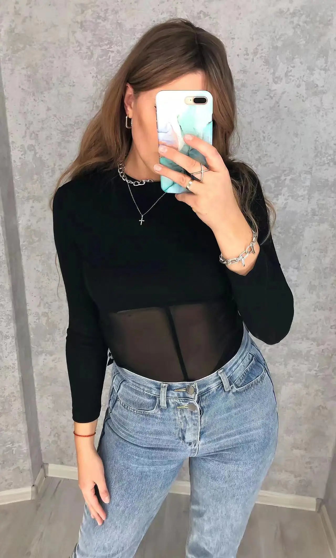 Summer Women T Shirt Girls T-Shirt Woman Clothes Long Sleeve Tops Spring Black Slim Tshirt Female Crop Top Tee Sexy Skinny Y2k