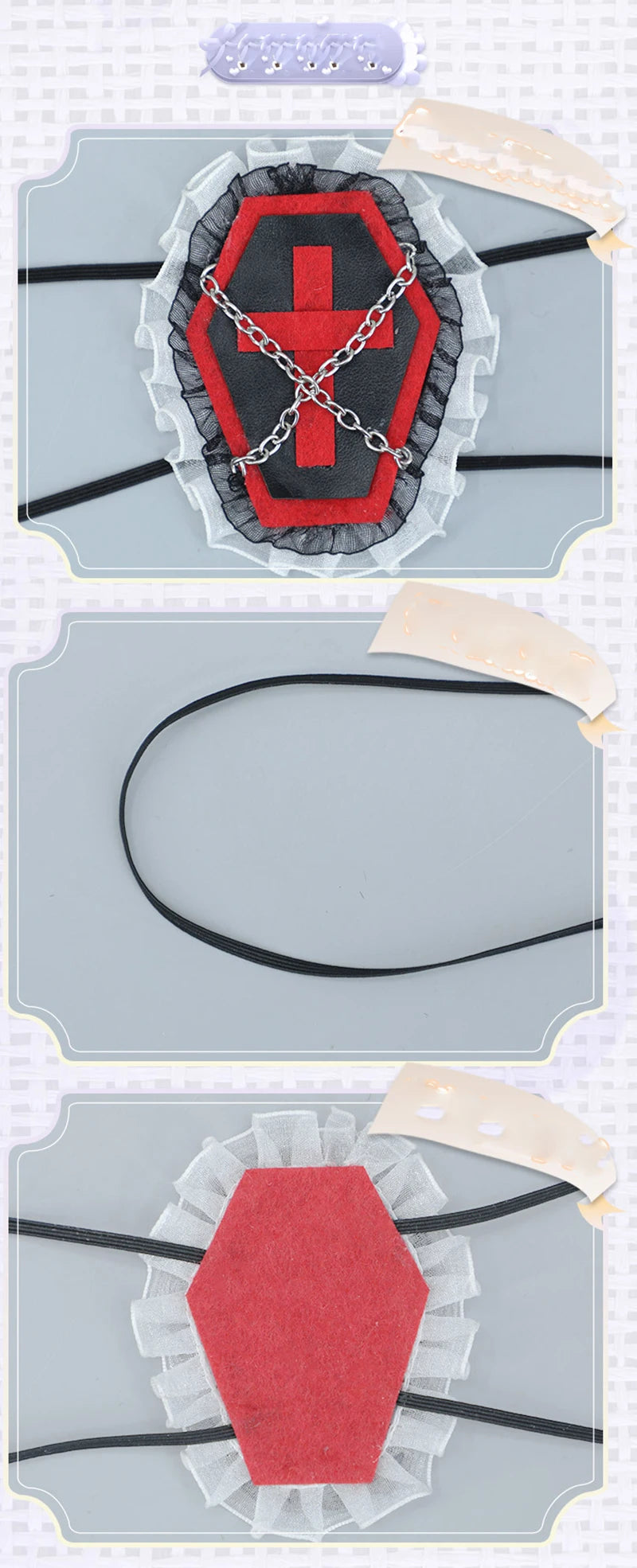 Lolita Gothic One Eye Mask Cosplay Anime Halloween Party Costumes Prop Fancy Dress Christmas Lady Girls Heart Eyewear Xmas Gifts