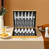 24Pcs/90Pcs Flatware Set Stainless Steel Silverware Utensil Kitchen Tableware Forks Knives Spoons Cutlery for Home Restaurant