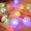 Rose LED Flower String Lights Garland Fairy Lights Romantic Lamp 3M 20LEDs For Wedding Valentines Day Christmas Party Decoration