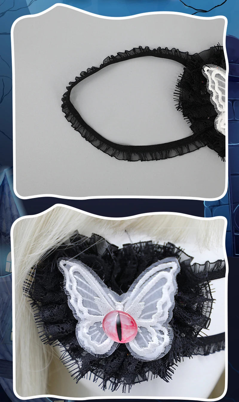 Lolita Gothic One Eye Mask Cosplay Anime Halloween Party Costumes Prop Fancy Dress Christmas Lady Girls Heart Eyewear Xmas Gifts