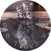 Funny Frog Acrylic Wall Clock Beach Starfish Record Marble Cat Retro Wall Decoration Clocks for Living Room Bedroom Office Home