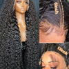 Deep Wave Frontal Wig Human Hair 13x4 Curly Human Hair Wig Transparent  Lace Wig 13x6 Water Wave Wigs 180 Density