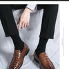 High Quality Leather Shoes Men British Style Wedding Business Brogue Shoes For Men Size 48 Men's Dress Shoes Formal Leather Male