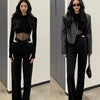 Summer Women T Shirt Girls T-Shirt Woman Clothes Long Sleeve Tops Spring Black Slim Tshirt Female Crop Top Tee Sexy Skinny Y2k