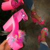 Designer New Sexy Fashion Women's Sandals Summer Diamond Fish Mouth Muffin Platform High Heels Casual Slippers Womens Shoes