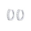 CRMYA Gold Silver Filled 16mm 14mm 12mm Flower Higgle Earring CZ Zircon Hoop Earrings For Women Girls Jewelry Wholesale