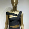 Women Summer Sexy Hollow Out Brown Midi Knee Length Bodycon Bandage Dress 2023 Designer Elegant Evening Party Dress Vestido