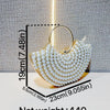 Luxurious Design Sparkling Banquet Clutch Bag Fashion Pearl inlay Wedding Handbag Lady Chain Shoulder Bag New Clutch Purse