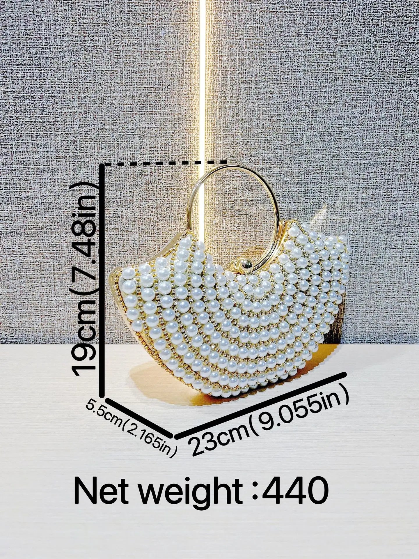 Luxurious Design Sparkling Banquet Clutch Bag Fashion Pearl inlay Wedding Handbag Lady Chain Shoulder Bag New Clutch Purse