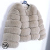 Maomaokong 2025 Natural Real Fox Fur Coat Women Winter Warm Luxury Fur Jacket Detachable Long Sleeves Female Vest Furry Coats