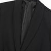 Willshela Women Fashion Satin Black With Feather Blazer Jacket Vintage Notched Neck Single Button Long Sleeves Female Outfits
