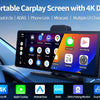 Imagebon 10.26" 4K ADAS Wireless CarPlay & Android Auto Dash Cam Night Vision 24h Park Monitoring Loop Recording GPS FM Car DVR