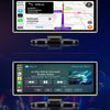 11.26 inch Car DVR 4K Dash Cam Dual Lens Wireless Carplay & Android Auto Video Recorder Monitor GPS Navigation 5G Wifi FM AUX