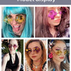 Women Girls Mushroom Euro American Style Rimless Sunglasses Adult Personalized Fashion Glasses Female Sunscreen UV400 Sunglasses