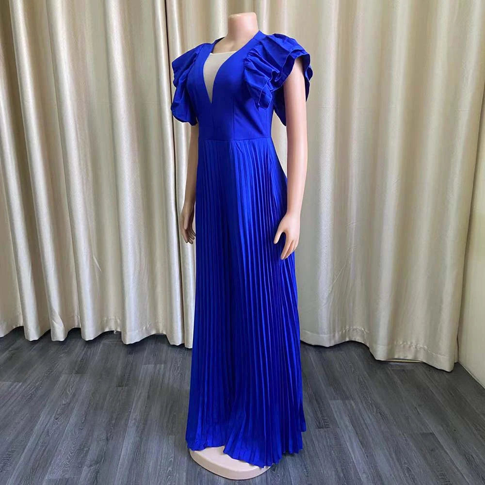 White Blue Yellow Red One-piece Short Sleeve Overalls For Women Pants Jumpsuit Wedding Evening Party Clothing Plus Size Bodysuit