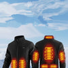 New Winter Fashion Versatile Polar Fleece Thick Heating Warm Jacket For Both Men Women 8-Zone Intelligent Heating Electric Coat